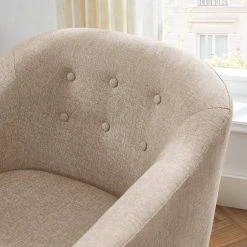 VASAGLE Relaxliege »LAC005G01 LAC005M01«, Loungesessel, mit Sitzkissen, Beine aus Massivholz, modern, für Wohnzimmer, Büro Beige, Grau -Vasagleau Geschaft a53e17db c088 45a5 b5ea 732c26e28386