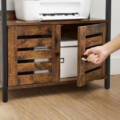 VASAGLE Bücherregal »LSC601B01«, Aufbewahrungsschrank, mit 2 Lamellentüren, 4 Ablagen, vintage 14 VASAGLE Bücherregal »LSC601B01«, Aufbewahrungsschrank, mit 2 Lamellentüren, 4 Ablagen, vintage -Vasagleau Geschaft a606af51 d353 4ade 861f b6b44fe10b65