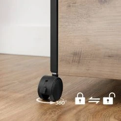 VASAGLE Aktenschrank »OFC71X OFC071B02« Rollcontainer mit 2 Schubladen, vintage Greige-schwarz -Vasagleau Geschaft a83834e2 e2f2 44e9 91f7 506fa40553ea