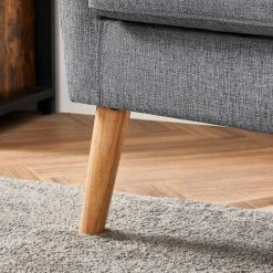 VASAGLE Relaxliege »LAC005G01 LAC005M01«, Loungesessel, mit Sitzkissen, Beine aus Massivholz, modern, für Wohnzimmer, Büro Beige, Grau -Vasagleau Geschaft adaeb39e 9418 46f8 b0cf 09b057b596e8