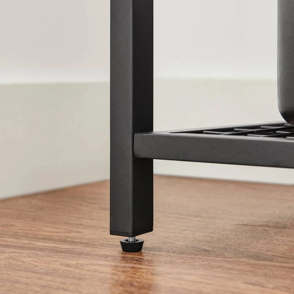 VASAGLE Standregal »KKS021B01«, Küchenregal mit Metallrahmen, 4 Ablagen aus Holz, mit 12Haken, für Flur, Küche, vintage 8 VASAGLE Standregal »KKS021B01«, Küchenregal mit Metallrahmen, 4 Ablagen aus Holz, mit 12Haken, für Flur, Küche, vintage – Bild 6