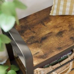 VASAGLE Garderobenständer »HSR40B«, Kleiderständer mit 9 Haken, Schuhregal mit 3 Ablagen und stilvollen Griffen, 183 cm hoch, Industrie-Design Grau, Vintage, Wei&szlig; -Vasagleau Geschaft b30522b4 9064 47ba 9487 9c65ffefd427