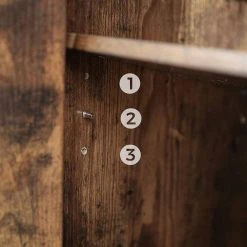 VASAGLE Sideboard »LSC013B01«, Küchenschrank, Konsolentisch mit Glasoberfläche, Stahlgestell, Industrie-Design, vintage -Vasagleau Geschaft b324061a 3b8b 4413 aed1 c7ee5f9f791f