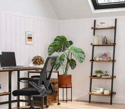 VASAGLE Standregal »LLS047B01«, Bücherregal, Leiterregal, Wandregal, vintage -Vasagleau Geschaft b40cca65 18d5 4c66 9b8e 71e32276b0ba