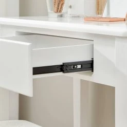 VASAGLE Schminktisch »RDT151W01«, Frisiertisch, Kosmetiktisch, mit 10 dimmbare Glühbirnen, gepolsterter Hocker -Vasagleau Geschaft b920c83c 3fa2 48df ba2a 51bf6394252b