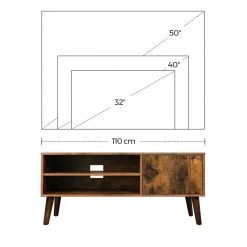 VASAGLE Lowboard »LTV09 LTV120«, Retro TV-Regal, Fernsehtisch, Fernsehschrank, 110/120 x 40 x 49 cm Greige, Vintage, Weiß 53 VASAGLE Lowboard »LTV09 LTV120«, Retro TV-Regal, Fernsehtisch, Fernsehschrank, 110/120 x 40 x 49 cm Greige, Vintage, Weiß -Vasagleau Geschaft be395909 51d4 4338 b7b9 c76619444a10