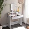 VASAGLE Schminktisch »RDT113W01«, Frisiertisch,Kosmetiktisch mit Spiegel und 2 Schubladen,weiß -Vasagleau Geschaft bea0623b 4eae 4708 9cb3 b723c8810759