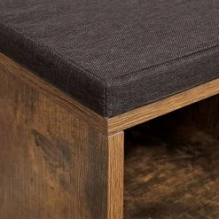 VASAGLE Schuhbank »LHS10«, Schuhregal, Sitzbank, 10 Fächer, mit Polsterung, multifunktional, 104 x 30 x 48 cm Natur, Vintage, Weiß -Vasagleau Geschaft c1405341 d476 4255 a62c 91aaab89fa55