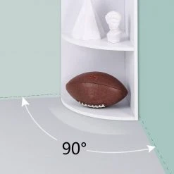 VASAGLE Bücherregal »LBC42WT«, 4 Ebenen Eckregal, 129,5cm, Standregal, für Küche, Schlafzimmer, Wohnzimmer, Büro, weiß -Vasagleau Geschaft c5694867 bf2a 40ac abc1 75d959bca0e0