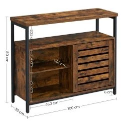 VASAGLE Sideboard »LSC091B01«, Aufbewahrungsschrank, Breite 100 cm, Wohnzimmer, Flur, Küche, vintage 18 VASAGLE Sideboard »LSC091B01«, Aufbewahrungsschrank, Breite 100 cm, Wohnzimmer, Flur, Küche, vintage -Vasagleau Geschaft c5fe24d1 54b2 4113 8b7f f5257f338914