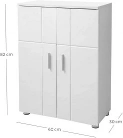 VASAGLE Kommode »BBK42WT«, Badezimmerschrank, Beistellschrank, Flurschrank, weiß 14 VASAGLE Kommode »BBK42WT«, Badezimmerschrank, Beistellschrank, Flurschrank, weiß -Vasagleau Geschaft cb5c6be6 e041 4583 9906 c2cd11b9562a