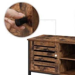 VASAGLE Lowboard »LTV049B01«, TV-Tisch,TV-Regal, Fernsehtisch, bis 50 Zoll, mit Schrank, 2 offene Fächer, 110 x 40 x 50 cm -Vasagleau Geschaft cc5e56cc 3deb 4df1 86ad ba0f7060e048