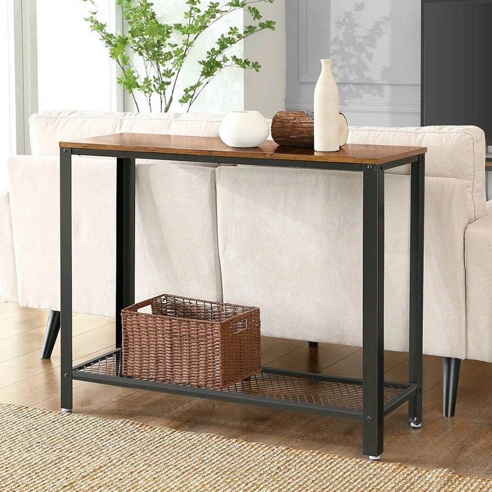 VASAGLE Konsolentisch »LNT80X LNT86X«, Konsolentisch, Beistelltisch, Flurtisch, vintage Vintage-schwarz 11 VASAGLE Konsolentisch »LNT80X LNT86X«, Konsolentisch, Beistelltisch, Flurtisch, vintage Vintage-schwarz – Bild 9