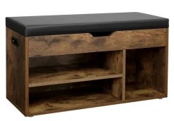 VASAGLE Schuhbank »LHS30«, Sitzbank, gepolstert, 3 offene Fächer, mit Stauraum, bis 150 kg belastbar Vintage, Weiß -Vasagleau Geschaft cf743e3b 68f7 48d7 b86a aa5471983eed