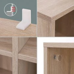 VASAGLE Raumteiler »LBC203 LBC24«, Würfelregal, Bücherschrank, freistehend, als Dekoration, Wohnzimmer, Schlafzimmer, Kinderzimmer Eiche Hell, Weiß, Vintage -Vasagleau Geschaft d0f1e515 5be3 417d bbaf d3224eb1a18d