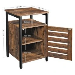 VASAGLE Nachttisch »LET62BX«, Nachtschrank, Beistelltisch, mit Ablage, vintage -Vasagleau Geschaft d39b8733 b104 4342 919a ca61ecc08a53