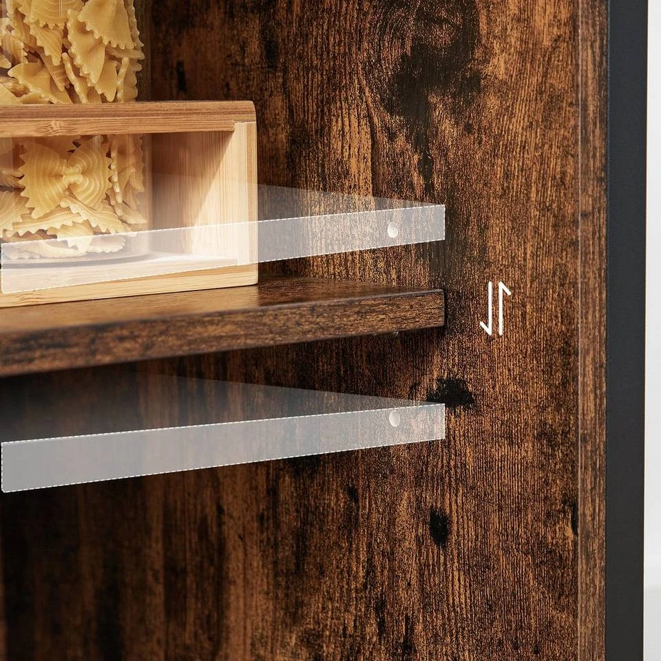 VASAGLE Sideboard »LSC091B01«, Aufbewahrungsschrank, Breite 100 cm, Wohnzimmer, Flur, Küche, vintage 8 VASAGLE Sideboard »LSC091B01«, Aufbewahrungsschrank, Breite 100 cm, Wohnzimmer, Flur, Küche, vintage – Bild 6