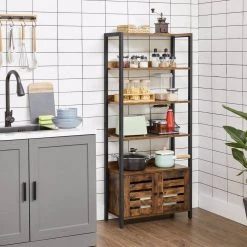 VASAGLE Bücherregal »LSC601B01«, Aufbewahrungsschrank, mit 2 Lamellentüren, 4 Ablagen, vintage 11 VASAGLE Bücherregal »LSC601B01«, Aufbewahrungsschrank, mit 2 Lamellentüren, 4 Ablagen, vintage -Vasagleau Geschaft d4b17780 bb79 4af6 a583 1e1d736c02a5