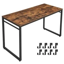 VASAGLE Schreibtisch »LWD59X LWD58X«, Computertisch, Bürotisch mit 8 Haken, Arbeitszimmer, einfacher Aufbau, Metall, vintage -Vasagleau Geschaft d64f6162 c90e 476a 97f6 c26ff46abcc3