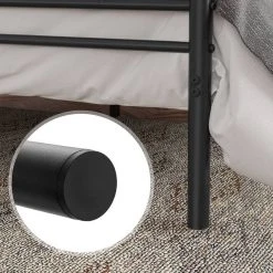 VASAGLE Metallbett »RMB061 RMB063«, Einzelbett, Doppelbett, mit Lattenrost und Bettgestell, für kleine Räume, Gästebett Schwarz, Weiß -Vasagleau Geschaft d6a040ac 3538 4c93 b386 7696f25f66c7