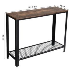 VASAGLE Konsolentisch »LNT80X LNT86X«, Konsolentisch, Beistelltisch, Flurtisch, vintage Vintage-schwarz 29 VASAGLE Konsolentisch »LNT80X LNT86X«, Konsolentisch, Beistelltisch, Flurtisch, vintage Vintage-schwarz -Vasagleau Geschaft da06be4e a04a 47dc b1cf a405c9fad698