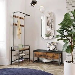 VASAGLE Sitzbank »LSB47BX LSB047B03«, Sitzbank, Eisen, vintage Haselnussbraun -Vasagleau Geschaft da26153b b7e2 49bf bb49 d0ee617afb6c