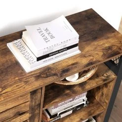 VASAGLE Sideboard »LSC083B01«, Kommode mit 2 Lamellentüren, Industrie-Design, Breite 114 cm, vintage -Vasagleau Geschaft dd57c12d 4cf4 4e83 881f 7bfe861499b5