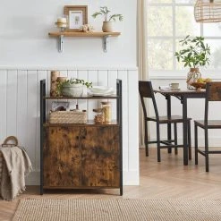 VASAGLE Badkommode »LSC602B01«, Küchenschrank, Badschrank, Beistellschrank mit Ablage, Industrie-Design, vintage -Vasagleau Geschaft dfc8289f 6b3a 4ea1 a128 c0b7db2db6ff