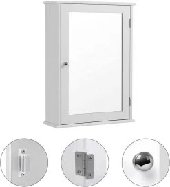 VASAGLE Badezimmerspiegelschrank »LHC001« Spiegelschrank fürs Bad, Badschrank, weiß -Vasagleau Geschaft e29584f5 546f 49b4 b2d5 460aa4b719f0