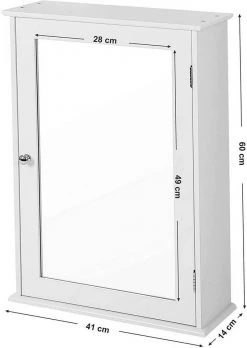 VASAGLE Badezimmerspiegelschrank »LHC001« Spiegelschrank fürs Bad, Badschrank, weiß -Vasagleau Geschaft e2d06969 7f7c 46e5 b105 7c8b4992e627