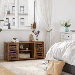 VASAGLE Lowboard »LTV102X01«, TV-Schrank, TV-Regal, mit offene Fächer, verstellbare Ablagen, für Fernseher bis zu 43 Zoll -Vasagleau Geschaft e31453da fdb3 486c 913d 4726b4660b2f