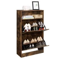 VASAGLE Schuhschrank »LBC040X01 LBC040W01« Schuhregal mit 2 Klappen und mit Zusatzfach, Schuhaufbewahrung, 60 x 24 x 102 cm Vintage, Weiß 27 VASAGLE Schuhschrank »LBC040X01 LBC040W01« Schuhregal mit 2 Klappen und mit Zusatzfach, Schuhaufbewahrung, 60 x 24 x 102 cm Vintage, Weiß -Vasagleau Geschaft e8fdf961 1947 4f50 b06c 813226e7500f