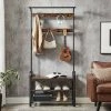 VASAGLE Garderobenständer »HSR400B01«, Garderobe, Schuhregal, mit Sitzfläche und 9 abnehmbaren Haken, 2 Gitterablagen -Vasagleau Geschaft eb6b70a7 7628 4794 8709 75aae38ee96b