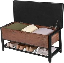 VASAGLE Sitzbank »LSB47BX LSB047B03«, Sitzbank, Eisen, vintage Haselnussbraun -Vasagleau Geschaft eb863132 509b 4949 ba4b b4c41e023057