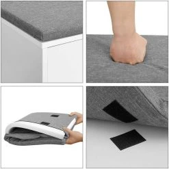 VASAGLE Schuhbank »LHS21WT«, Sitzbank, 2 offene Fächer, weiß 15 VASAGLE Schuhbank »LHS21WT«, Sitzbank, 2 offene Fächer, weiß -Vasagleau Geschaft ebd7a930 8f50 400a 94ee 70827529a8e3