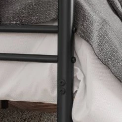 VASAGLE Metallbett »RMB061 RMB063«, Einzelbett, Doppelbett, mit Lattenrost und Bettgestell, für kleine Räume, Gästebett Schwarz, Weiß -Vasagleau Geschaft ec0e1fda 2054 40ab a1f1 085f1c9b7003