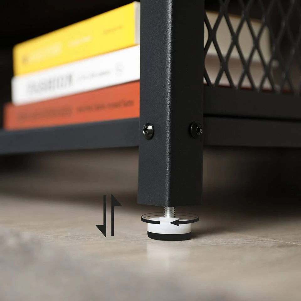 VASAGLE Lowboard »LTV50BX LTV40BX«, großer Fernsehtisch, TV-Schrank, Konsolentisch, 140/100 x 40 x 51,5 cm (L x B x H), Schlafzimmer, Wohnzimmer, Vintage 9 VASAGLE Lowboard »LTV50BX LTV40BX«, großer Fernsehtisch, TV-Schrank, Konsolentisch, 140/100 x 40 x 51,5 cm (L x B x H), Schlafzimmer, Wohnzimmer, Vintage – Bild 7