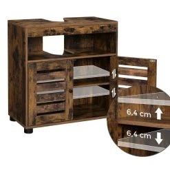 VASAGLE Waschbeckenunterschrank »BBK04BX« Badschrank, Badezimmerschrank, 60 x 30 x 63 cm, vintage -Vasagleau Geschaft eed469f0 11bd 47d4 9f64 54c613602a0a