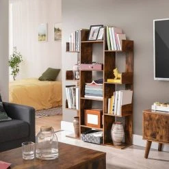 VASAGLE Bücherregal »LBC67BXV1 LBC067W01«, Standregal mit 13 Fächern, Aufbewahrungsregal, 86 x 25 x 140 cm, mit abgerundeten Ecken Vintage, Wei&szlig; -Vasagleau Geschaft f00ff785 053c 4d2c 9322 d25e79ae7e65