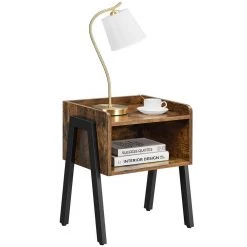 VASAGLE Nachttisch »LET54X LET799B01« (1-St), Beistelltisch, stapelbarer Nachtschrank, Metallbeine, vintage 26 VASAGLE Nachttisch »LET54X LET799B01« (1-St), Beistelltisch, stapelbarer Nachtschrank, Metallbeine, vintage -Vasagleau Geschaft f0fc8838 1076 4c96 a617 e148a6490107