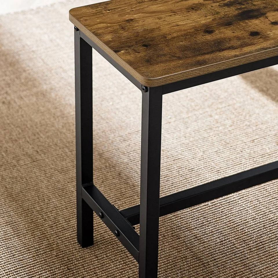 VASAGLE Essgruppe »KDT070B01«, (3-tlg., 2 x Bank; 1 x Esstisch), Küchentisch-Set, 110 x 70 x 75 cm, vintage 7 VASAGLE Essgruppe »KDT070B01«, (3-tlg., 2 x Bank; 1 x Esstisch), Küchentisch-Set, 110 x 70 x 75 cm, vintage – Bild 5