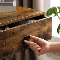 VASAGLE Beistelltisch »LET176B01«, Nachttisch, mit Schublade und schrägen Beinen, vintage -Vasagleau Geschaft f41c941f 8fb7 4bf9 a5b8 c7d26fb51ff8