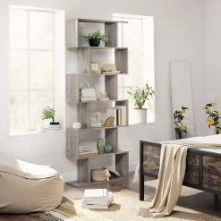 VASAGLE Bücherregal »LBC61BX LBC61WT LBC061M01 LBC41BX«, Standregal, Würfelregal, 4 Fächer, vintage Grau, Wei&szlig; -Vasagleau Geschaft f72ae9df b68e 433c 88ab a86c3163a8ef