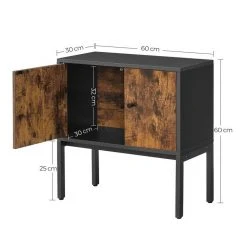 VASAGLE Nachttisch »LSC106B01«, Nachtschrank, mit viel Staumraum, verstellbaren Ablagen, asymmetrischen Türen, 60 x 30 x 60 cm, vintage 17 VASAGLE Nachttisch »LSC106B01«, Nachtschrank, mit viel Staumraum, verstellbaren Ablagen, asymmetrischen Türen, 60 x 30 x 60 cm, vintage -Vasagleau Geschaft f778ad98 551c 4eb5 b274 30bf2eea74c3