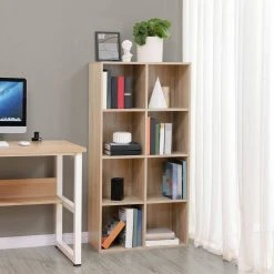 VASAGLE Raumteiler »LBC203 LBC24«, Würfelregal, Bücherschrank, freistehend, als Dekoration, Wohnzimmer, Schlafzimmer, Kinderzimmer Eiche Hell, Weiß, Vintage -Vasagleau Geschaft f8efc499 1904 440e 81db 7eef9e2dcf68