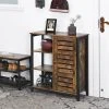 VASAGLE Sideboard »LSC74BX LSC74GD«, Küchenschrank mit 3 offenen Ablagen, Stahlgestell, vintage Braun -Vasagleau Geschaft f93c0091 8a6e 4b8a beed 56c7b360508a