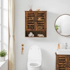 VASAGLE Hängeschrank »BBK121X01« Badezimmerschrank, Wandschrank, höhenverstellbarer Einlegeboden, 60 x 20 x 70 cm, vintage -Vasagleau Geschaft fa2d3e3b 9e6b 46a0 9eba 138f3b4c8953