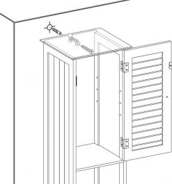 VASAGLE Badkommode »BBC69WT«, Hochschrank, Badschrank mit 2 Lamellentüren, weiß 13 VASAGLE Badkommode »BBC69WT«, Hochschrank, Badschrank mit 2 Lamellentüren, weiß -Vasagleau Geschaft fd260f5a b26f 4a08 926e fb3c9431aaa9