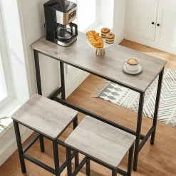 VASAGLE Barhocker »LBC65X LBC065B02«, 2er Set Barstühle, für Küche, Wohnzimmer, Esszimmer, Industrie-Design Greige, Vintage -Vasagleau Geschaft fda15d67 0e5a 4821 935e 8da3c619e8a9