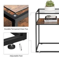 VASAGLE Konsolentisch »LNT10BX«, Konsolentisch, Beistelltisch, Sofatisch, vintage -Vasagleau Geschaft fdf15523 c492 4577 a5ea bcd8c4742127